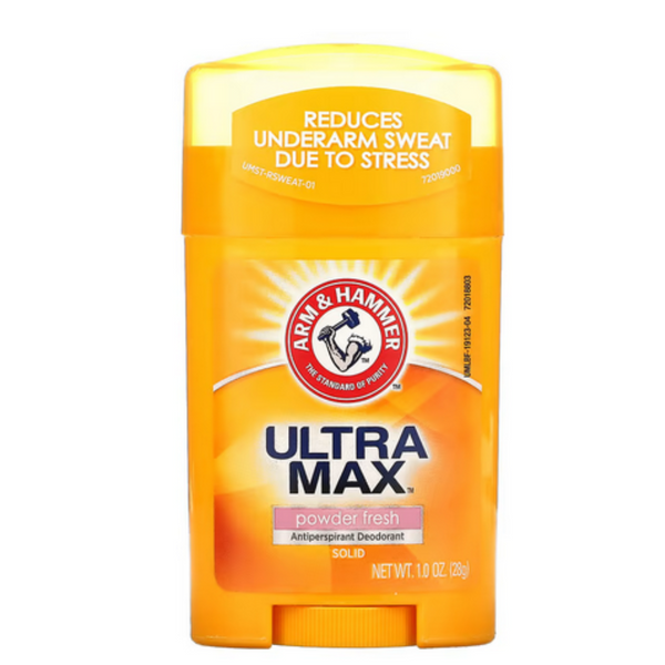 Arm & Hammer, UltraMax, Solid Antiperspirant Deodorant, Powder Fresh